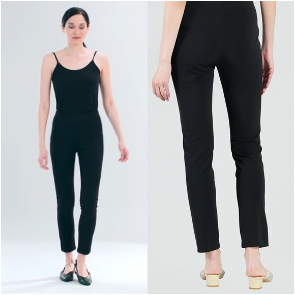 Clara SunWoo Signature Straight Leg Pant in Black - Picture 1 of 11